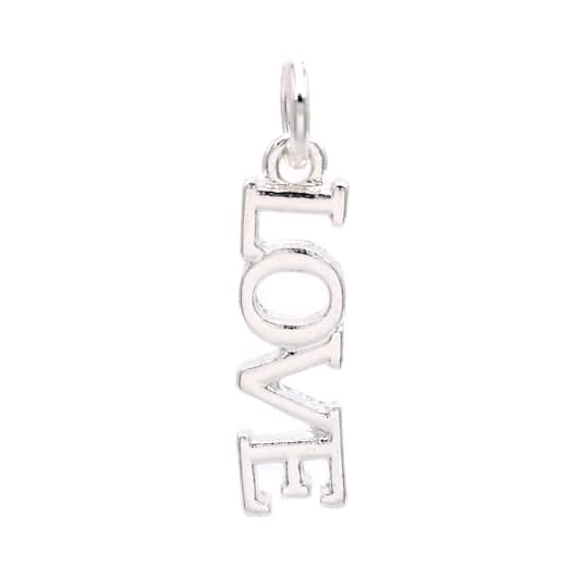 Silver Plated Love Charm by Bead Landing™